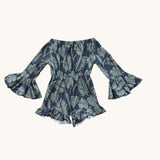 Midnight Palm Anela Romper - Sweet Sweet Honey Hawaii