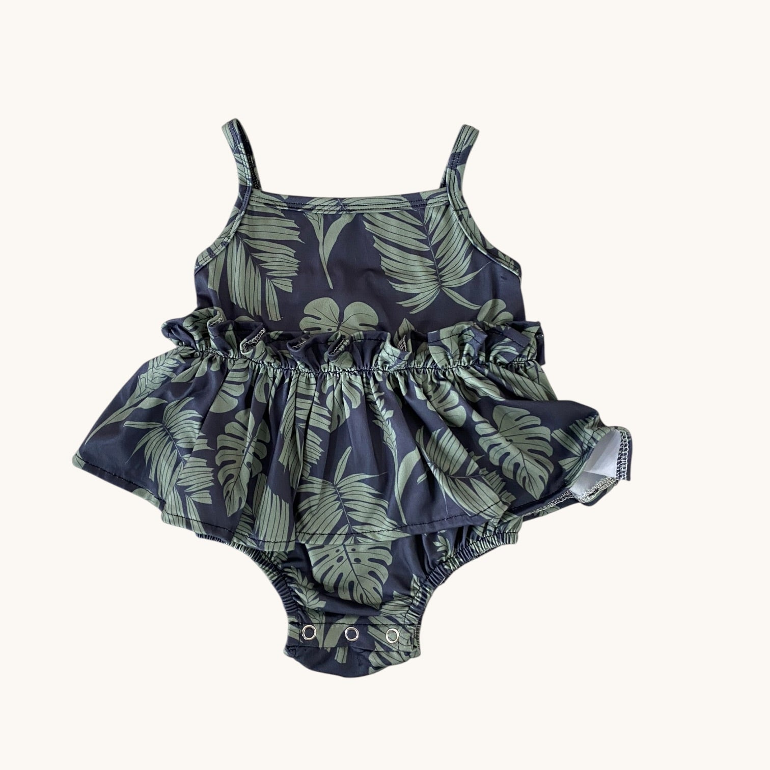 Midnight Palm Thin strap Onesie - Sweet Sweet Honey Hawaii