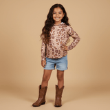 Orchid Cheetah Dri Fit hooded Long sleeve - Sweet Sweet Honey Hawaii