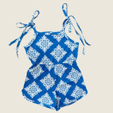 Blue Heritage Quilt Haleiwa Romper