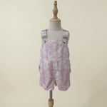 Pink Mauna lani Denim Short Overalls - Sweet Sweet Honey Hawaii