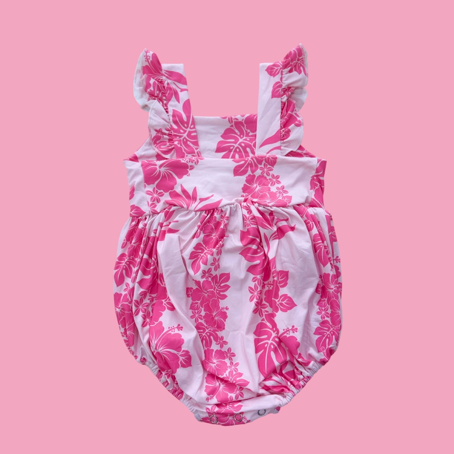Pink Mauna Lani Emma onesie - Sweet Sweet Honey Hawaii