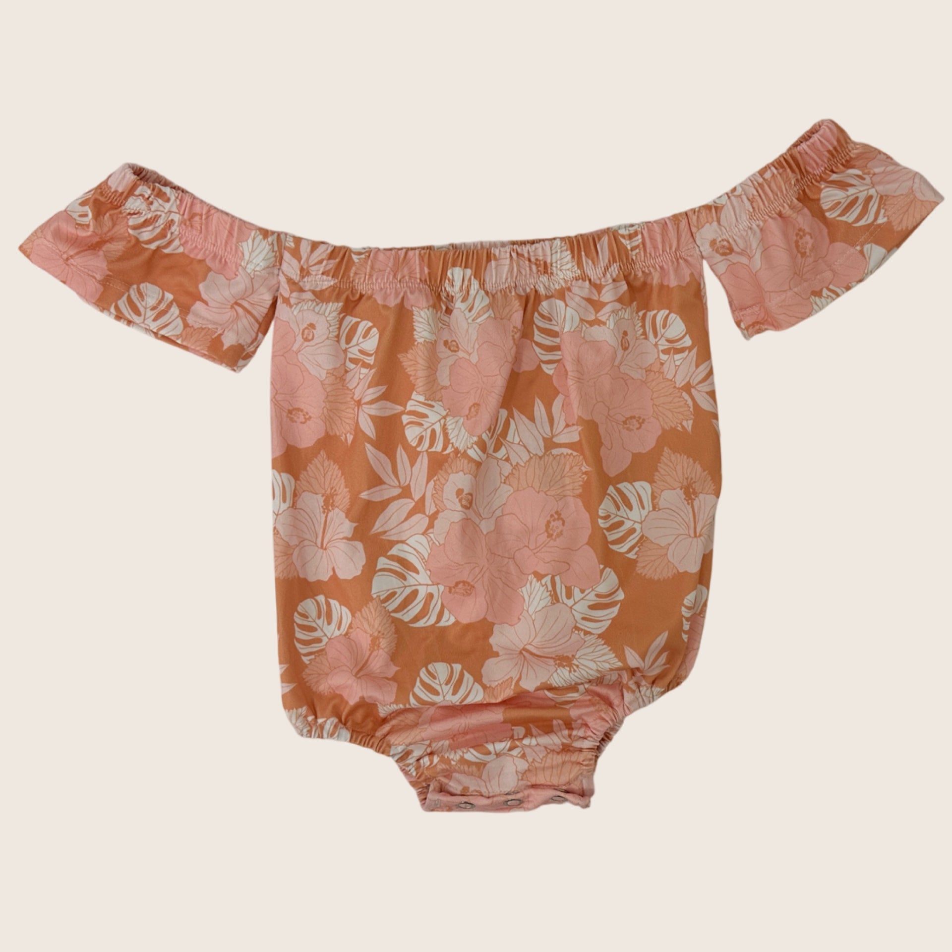 Pink Sands of Wailea Off the Shoulder Onesie - Sweet Sweet Honey Hawaii