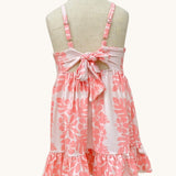 Pink/White Hibiscus Quilt Mila Dress - Sweet Sweet Honey Hawaii
