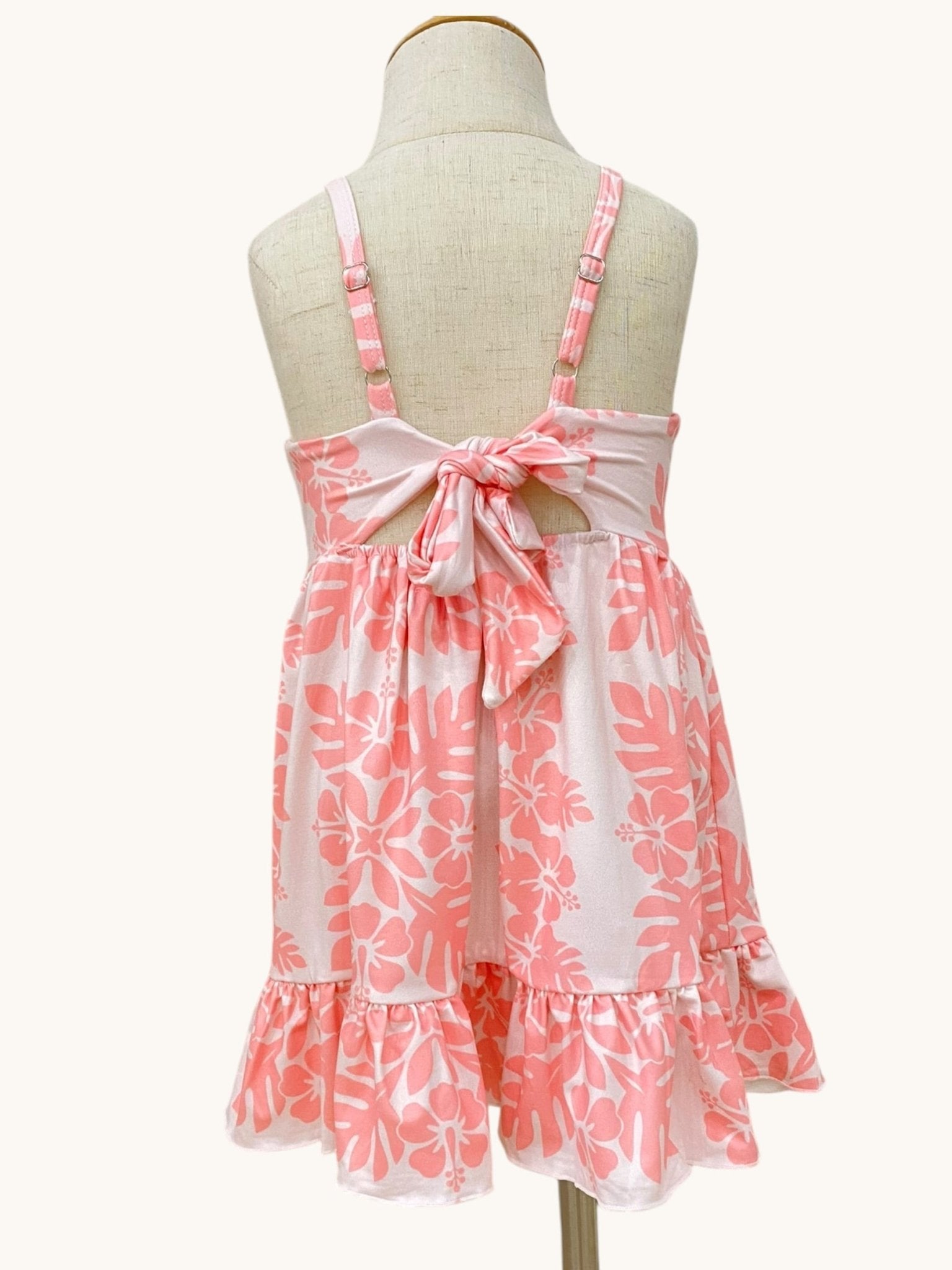 Pink/White Hibiscus Quilt Mila Dress - Sweet Sweet Honey Hawaii