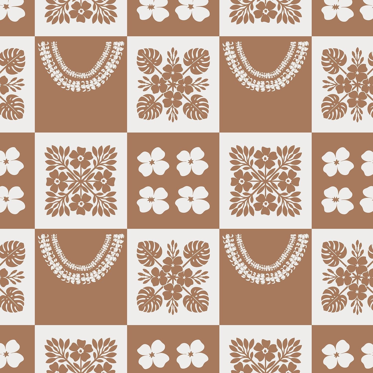 PRE - ORDER: Large: Tan Ho'opili / Lei Minky blanket - Sweet Sweet Honey Hawaii