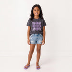 Purple Sweet Honey Quilt Dark Grey Tee - Sweet Sweet Honey Hawaii