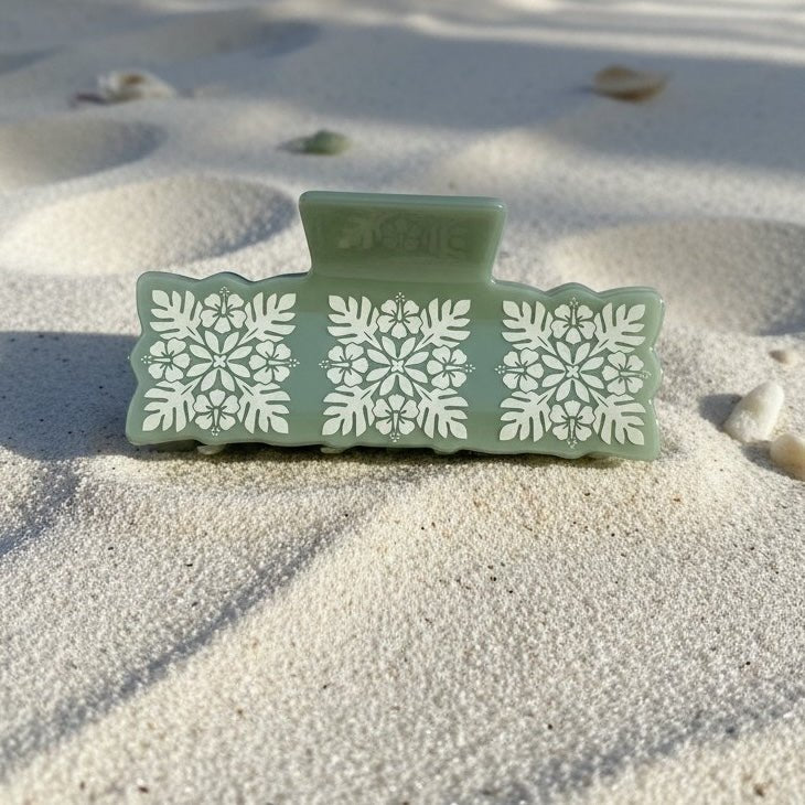 Quilt Claw Clip - Sweet Sweet Honey Hawaii