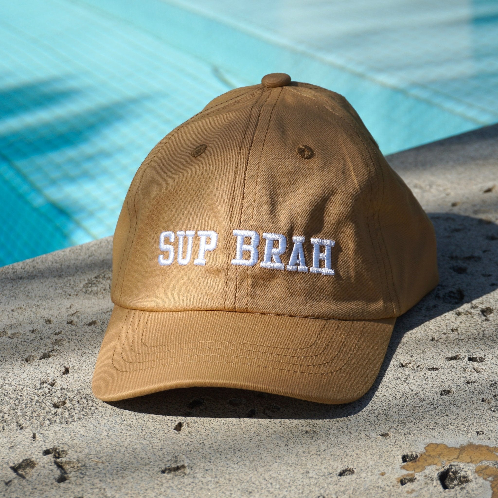 Sup Brah Kid's Dad Hat | Brown - Sweet Sweet Honey Hawaii