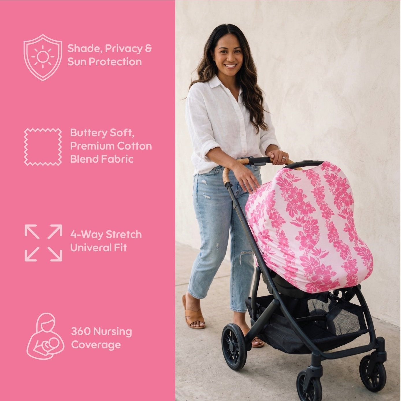 Teal Lei Car Seat Cover - Sweet Sweet Honey Hawaii