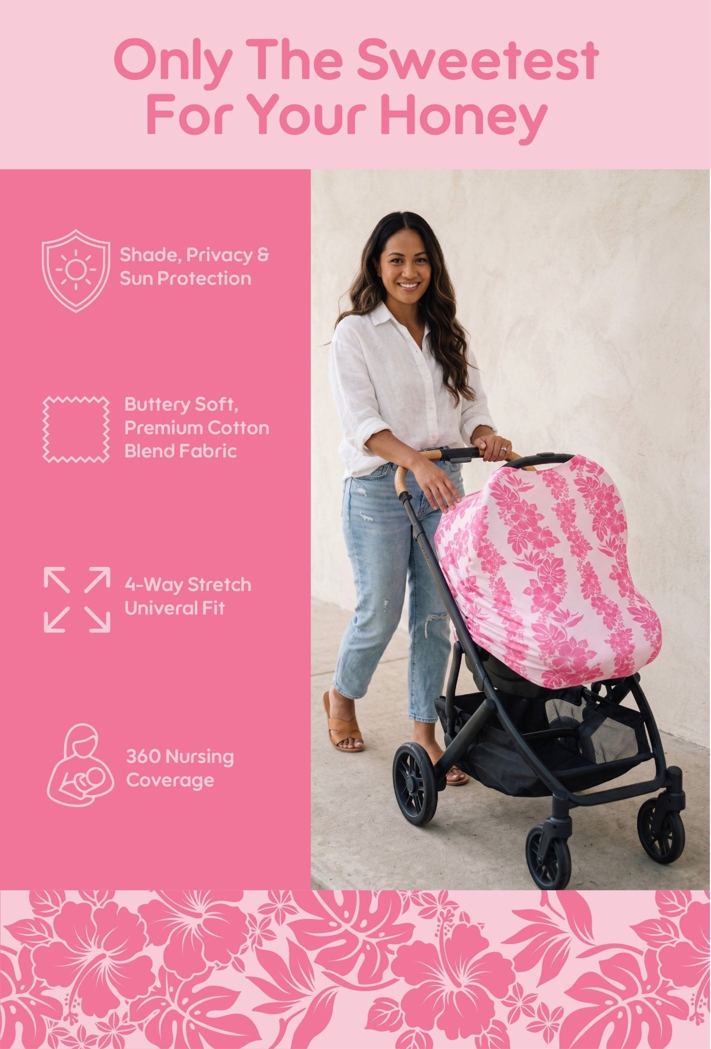Teal Lei Car Seat Cover - Sweet Sweet Honey Hawaii