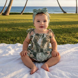 Tropical Monstera Melody Romper - Sweet Sweet Honey Hawaii