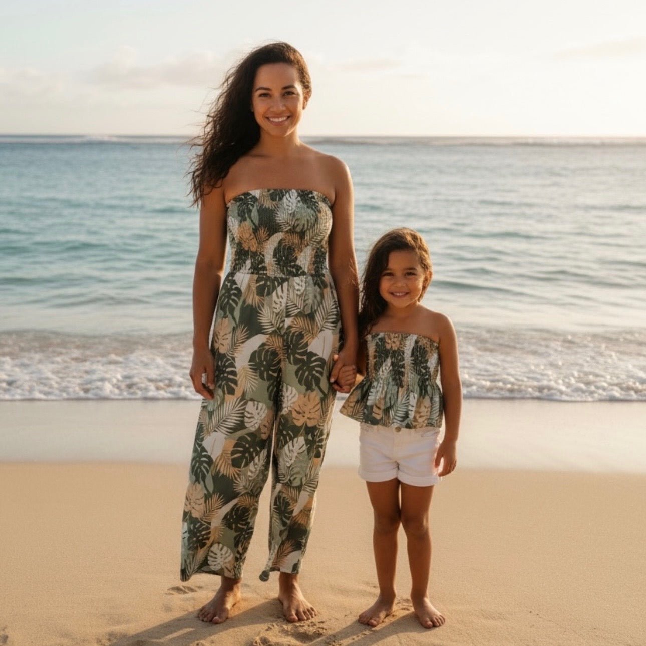 Tropical Monstera Taylor Jumpsuit - Sweet Sweet Honey Hawaii