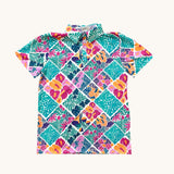 Tropical Muse Men's collared Shirt - Sweet Sweet Honey Hawaii