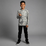 Unisex Tropical Camo Dri Fit hooded Long sleeve - Sweet Sweet Honey Hawaii