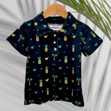 Westside Black Collared Shirt - Sweet Sweet Honey Hawaii