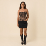 Women's Black/Brown Lei Ka'a Tube Top - Sweet Sweet Honey Hawaii