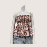 Women's Brown Lei Ka'a Tube Top - Sweet Sweet Honey Hawaii