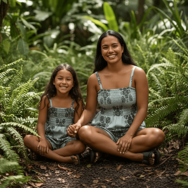 Women's Green 'Ilima Quilt Kaia Romper - Sweet Sweet Honey Hawaii