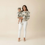 Women's Tropical Monstera Crewneck Sweater - Sweet Sweet Honey Hawaii