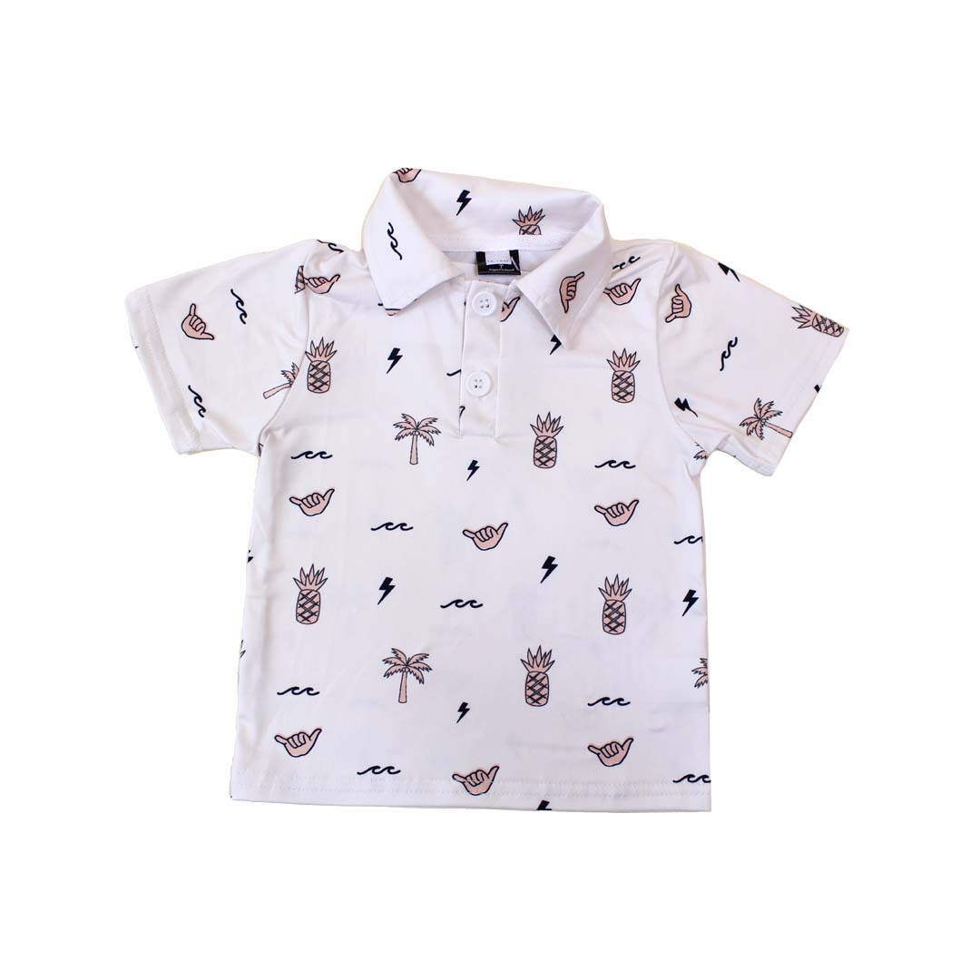 Westside Cream Collared Shirt - Sweet Sweet Honey Hawaii