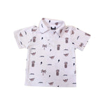Westside Cream Collared Shirt - Sweet Sweet Honey Hawaii