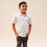 Westside Cream Collared Shirt - Sweet Sweet Honey Hawaii